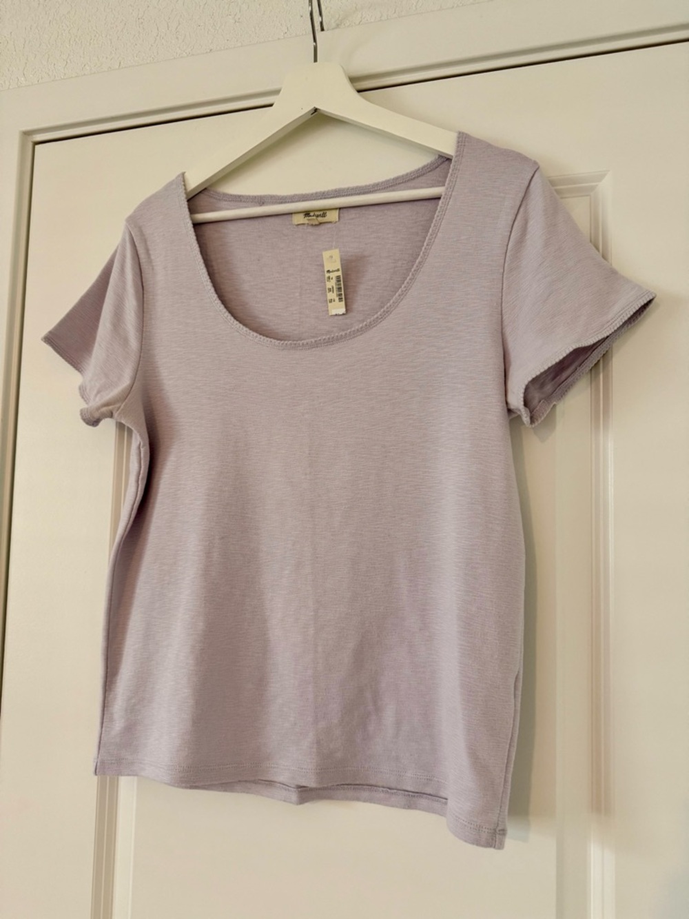 MOVING SALE | Madewell NWT Women’s Scoopneck Baby T-Shirt Sundrenched Lilac, XL - Picture 6 of 8